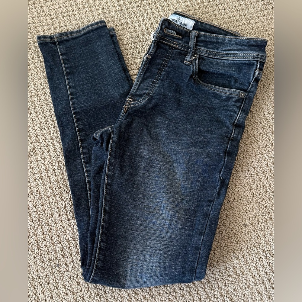 Vintage Stone Island Men's Blue Denim Jeans Size 29